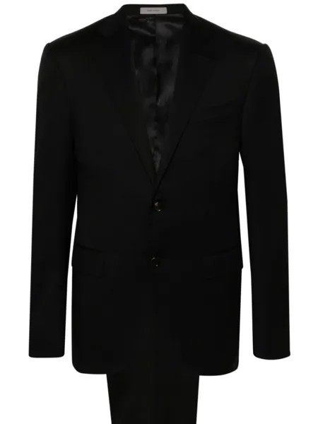Corneliani костюм с однобортным пиджаком, черный