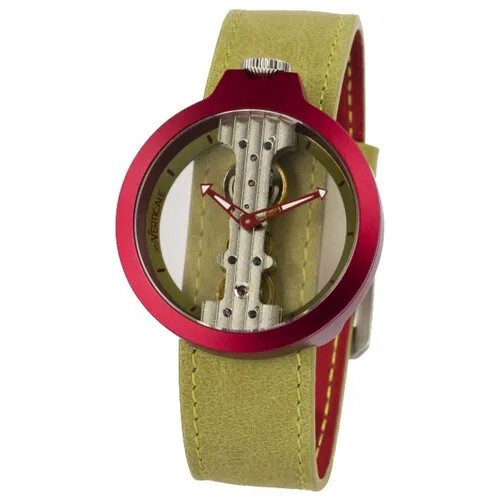 Наручные часы Atto Verticale Titanium UP-06, зеленый, бежевый