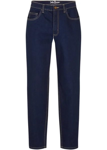 Укороченные эластичные джинсы mom John Baner Jeanswear, синий