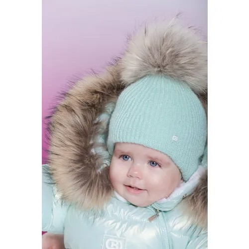 Шапка Orso Bianco, размер 48, бирюзовый