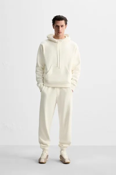 Брюки для спорта ZARA, экрю