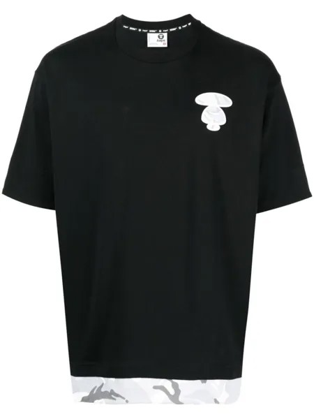 Футболка AAPE Unvs с камуфляжным принтом AAPE BY *A BATHING APE, черный