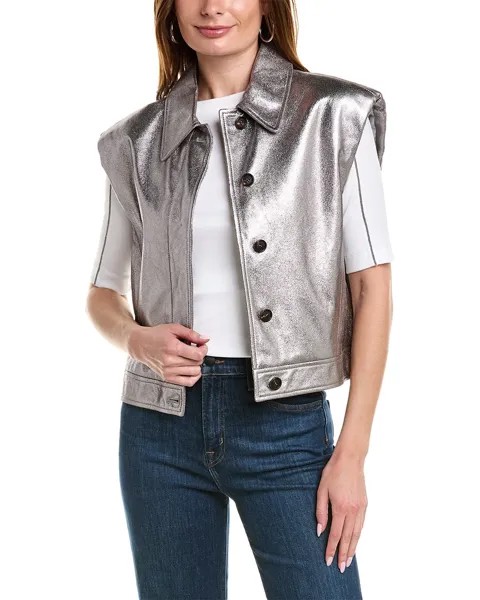 Кожаная куртка Brunello Cucinelli, мультиколор