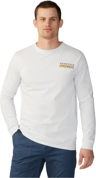 Футболка Mountain Hardwear Logo LandscapeLong Sleeve, цвет Fogbank