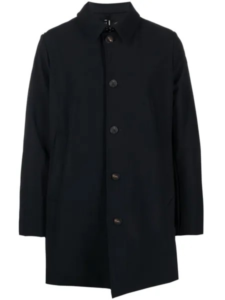 RRD однобортное пальто Winter Thermo, синий