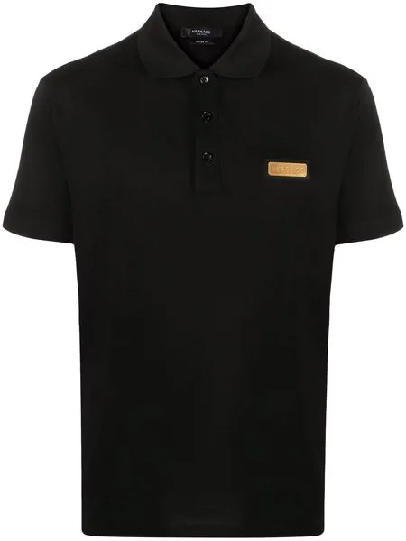 Versace рубашка поло с логотипом
