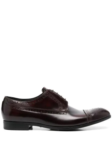 Emporio Armani броги на шнуровке, красный