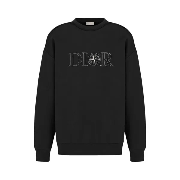 Толстовка Dior x Stone Island Sweatshirt, черный