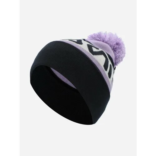 Шапка Fila, размер 54, фиолетовый, черный