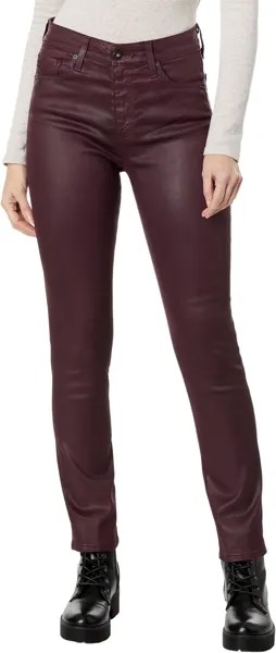 Джинсы Mari High-Rise Slim Straight in Ltt Lt Pinot Noir AG Jeans, цвет Ltt Lt Pinot Noir