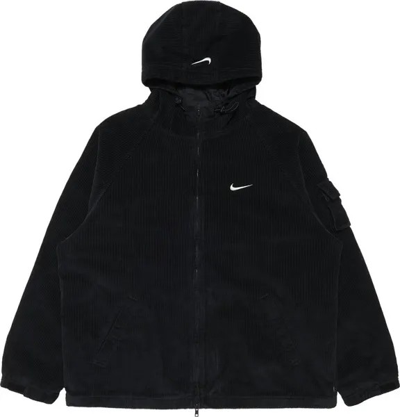 Куртка Supreme x Nike Arc Corduroy Hooded Jacket 'Black', черный