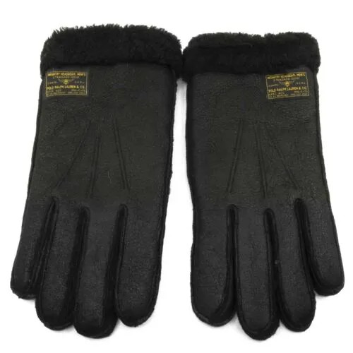[PG0085-001] Мужские перчатки из овечьей шерсти Polo Ralph Lauren в стиле милитари