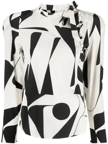 Isabel Marant блузка Artus с абстрактным принтом