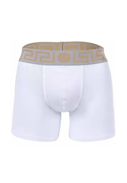 Мужские боксеры - TOPEKA, бистрейч, натуральный хлопок, однотонные VERSACE, серебро