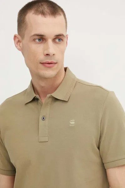 Поло G-Star Raw, зеленый