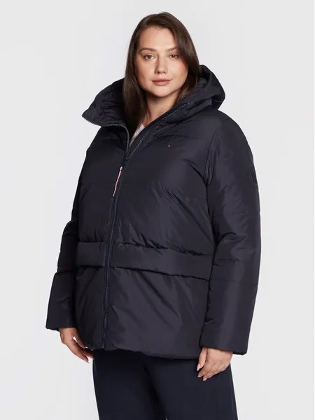 Пуховик стандартного кроя Tommy Hilfiger Curve, синий