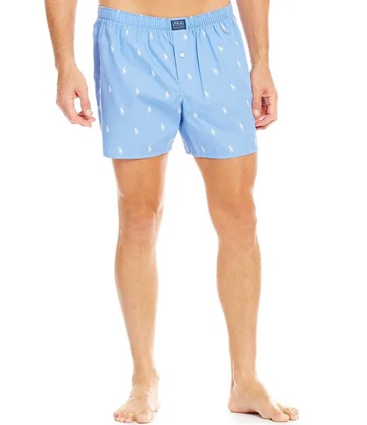 Тканые боксеры Polo Ralph Lauren Polo Player, синий