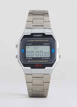 Серебристые цифровые часы-браслет Casio-Серебряный