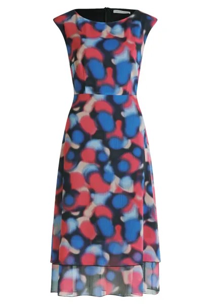 Платье BETTY & CO Midi mit Stufen, цвет Dark Blue/Pink