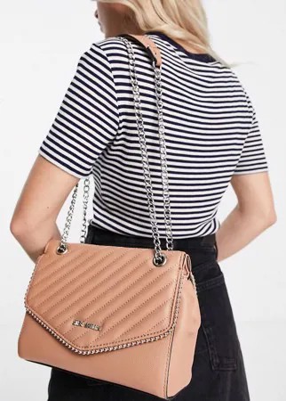 Бежевая стеганая сумка на плечо Steve Madden-Нейтральный