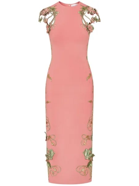 Oscar de la Renta платье Art Nouveau, розовый