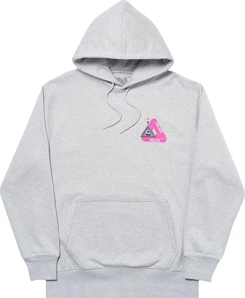 Толстовка Palace Tri-Smiler Hood 'Grey Marl', серый