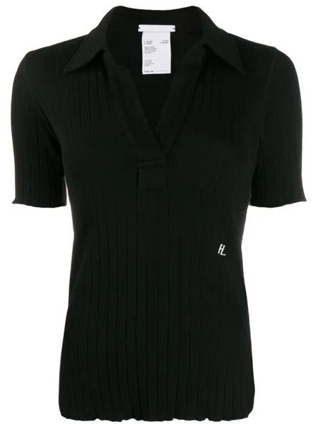 Helmut Lang рубашка с воротником, черный