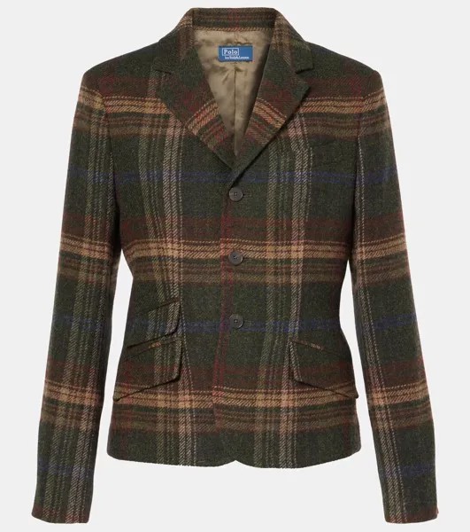 Шерстяной пиджак в клетку Polo Ralph Lauren, цвет plaid multi