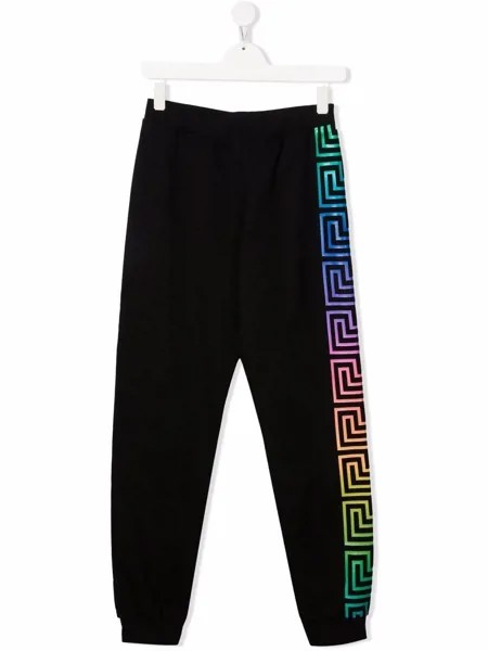 Versace Kids спортивные брюки с логотипом