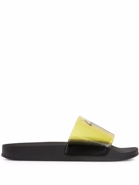 Giuseppe Zanotti шлепанцы Brett, желтый