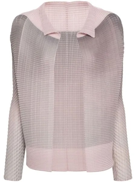 Issey Miyake плиссированный жакет, розовый