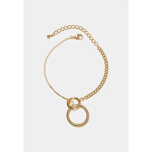 Браслет-цепочка Freeform Jewellery, размер one size, диаметр 8 см, золотистый