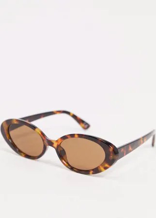 Солнцезащитные очки в черепаховой оправе NA-KD-Коричневый