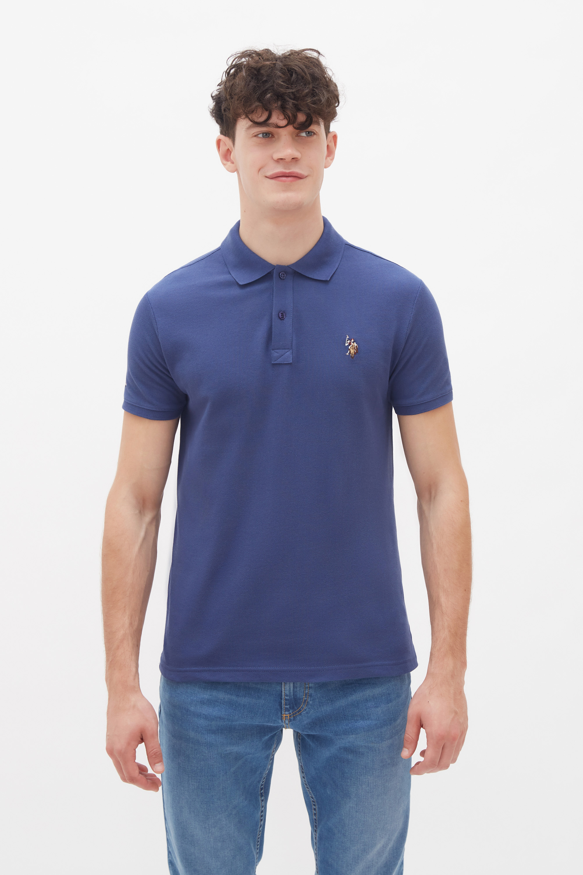 Футболка-поло мужская U.S. POLO Assn. G081SZ0110TP04SK20-R синяя L