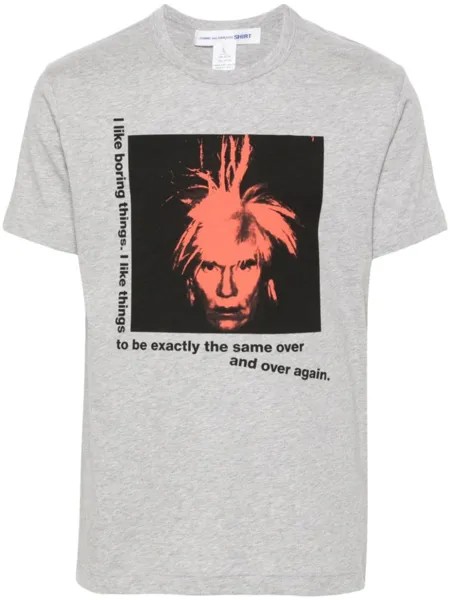 Comme Des Garçons Shirt футболка Andy Warhol, серый