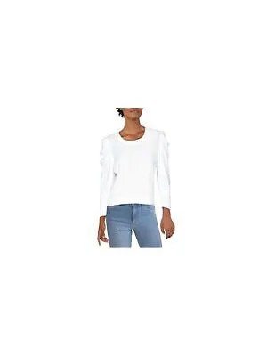 IRO.JEANS Женский белый свитер с длинным рукавом и круглым вырезом Размер: L