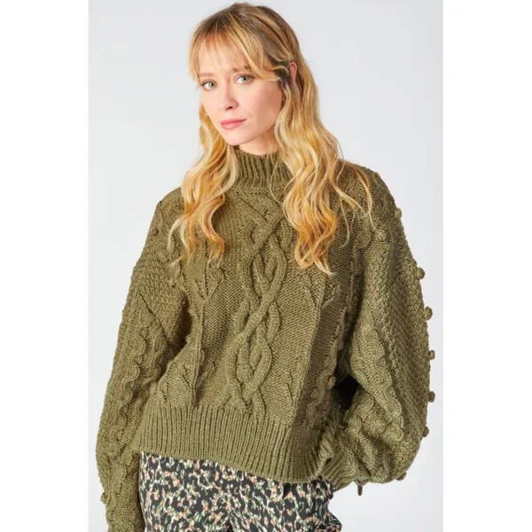 Свитер Le Temps Des Cerises 58753 Nick High Neck, зеленый