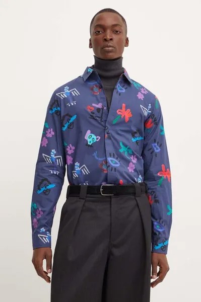 Рубашка из хлопка NUEVAJERSEY Desigual, синий