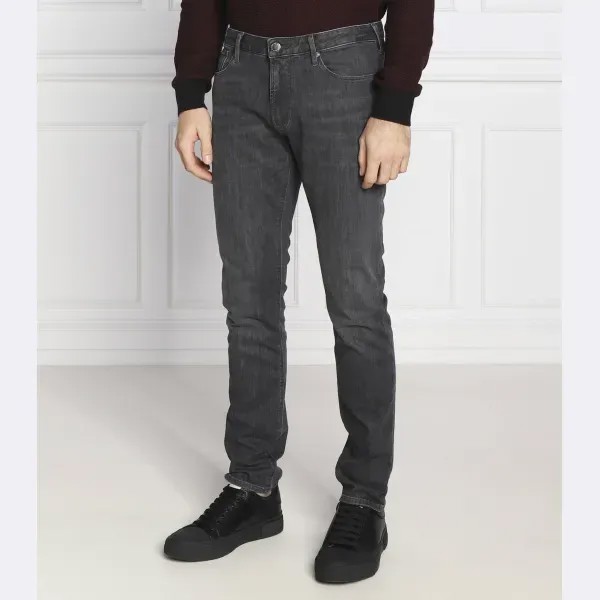 Джинсы узкого кроя j06 Emporio Armani, черный