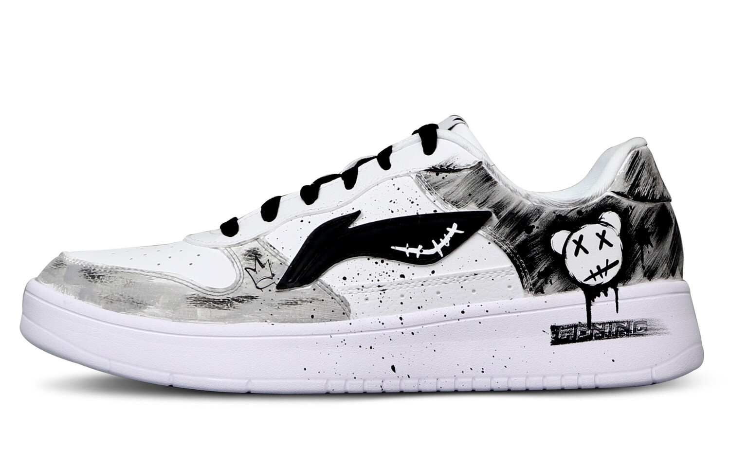 Кроссовки LINING Sports Life Collection Skateboarding Shoes Women's Low-top White/Black, белый