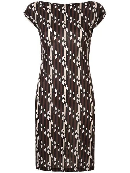 Fendi Pre-Owned платье с графичным принтом
