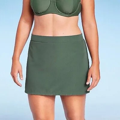 Женская юбка для плавания из бифлекса с высокой талией - Kona Sol Olive Green XL