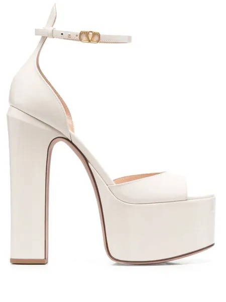 Valentino Garavani босоножки Tan-Go 160, нейтральный цвет