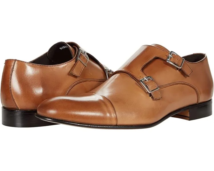 Оксфорды Massimo Matteo Italian Double Monk, цвет Brandy