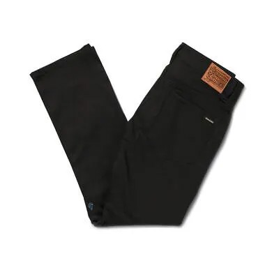 Volcom Solver Denim Pants (Blackout) Мужские современные прямые джинсы