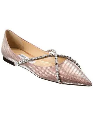 Кожаные женские туфли на плоской подошве Jimmy Choo Genevi