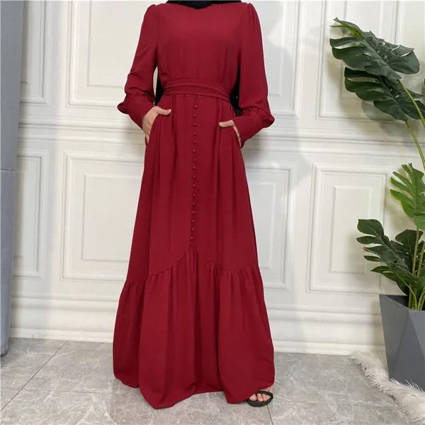 Шифоновое мусульманское хиджаб платье Рамадан Abayas для женщин Дубай Abaya Турция Макси Кафтан халат кафтан мусульманская одежда пакистанские платья