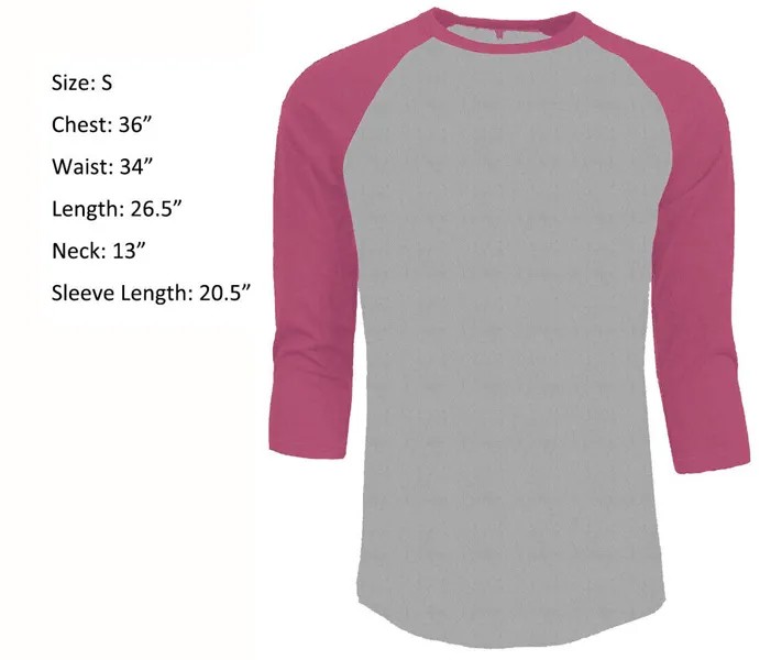 Обычная футболка с рукавом 3/4, бейсбольный трикотаж реглан, спортивная мужская футболка, серая, розовая, S