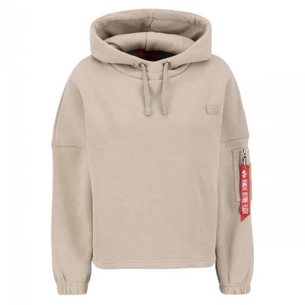 Худи Alpha Industries X-Fit Label Os, бежевый