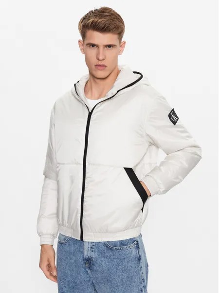Переходная куртка стандартного кроя Calvin Klein, экрю
